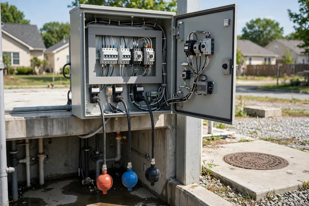 Lift station control panel